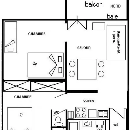 Le Mustag - 3 Pieces 6/7 Pers - Le Mustag -024mu- Plagne Centre Mae-5754 Διαμέρισμα